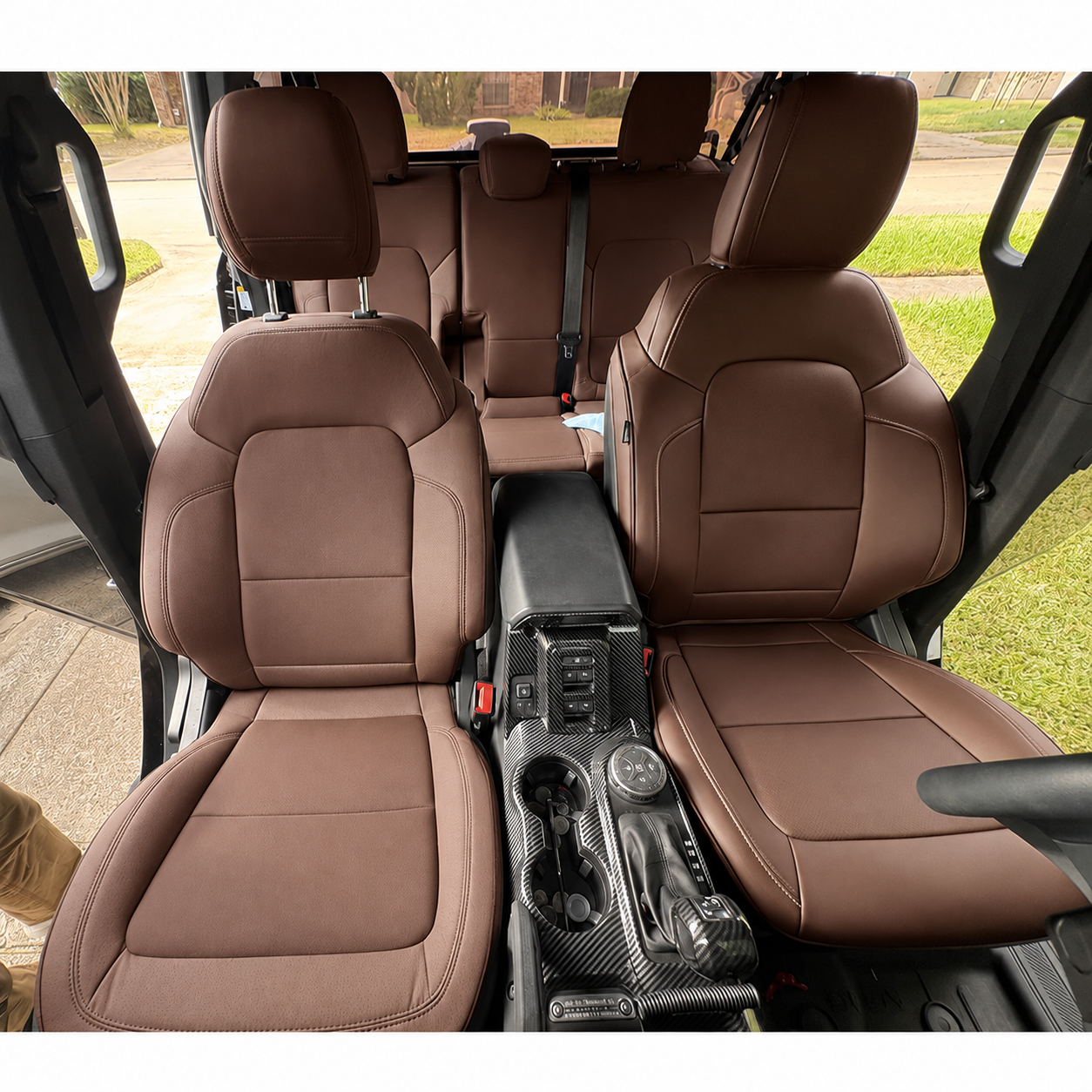 Custom Fit 2021-2026 Ford Bronco Car Seat Covers Premium Synthetic Leather
