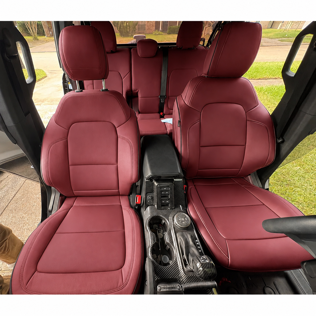 Custom Fit 2021-2026 Ford Bronco Car Seat Covers Premium Synthetic Leather