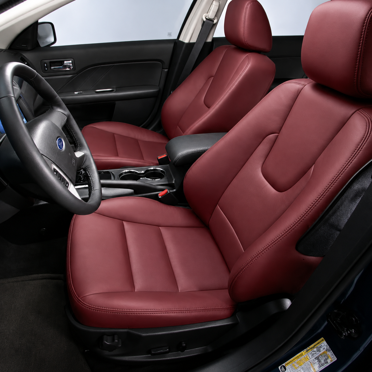 Custom Fit 2021-2026 Ford Fusion Car Seat Covers Premium Synthetic Leather