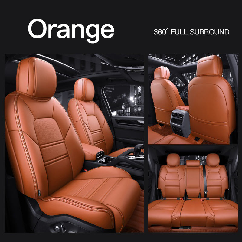 Custom Fit for Porsche Cayenne Macan Panamera Car Seat Covers Premium Synthetic leather