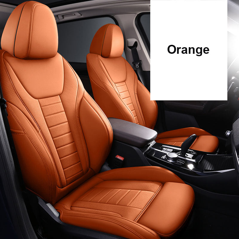 Custom Fit for Bmw Series X5 X3 X1 F30 F10 F20 G20 Car Seat Covers Premium Synthetic leather
