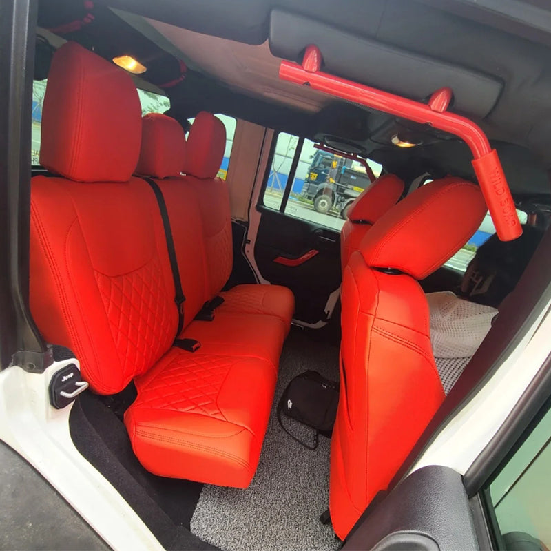 Custom Fit 2007-2026 Jeep Wrangler Car Seat Covers Premuim Synthetic Leather