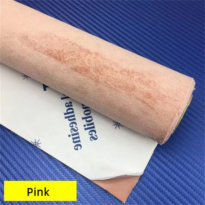 50*149cm Car Interior Upholstery Door Trim Dashboard Celling Central Armrest Repair Self-adhesive Suede Fabric 19.6 * 47.2inch