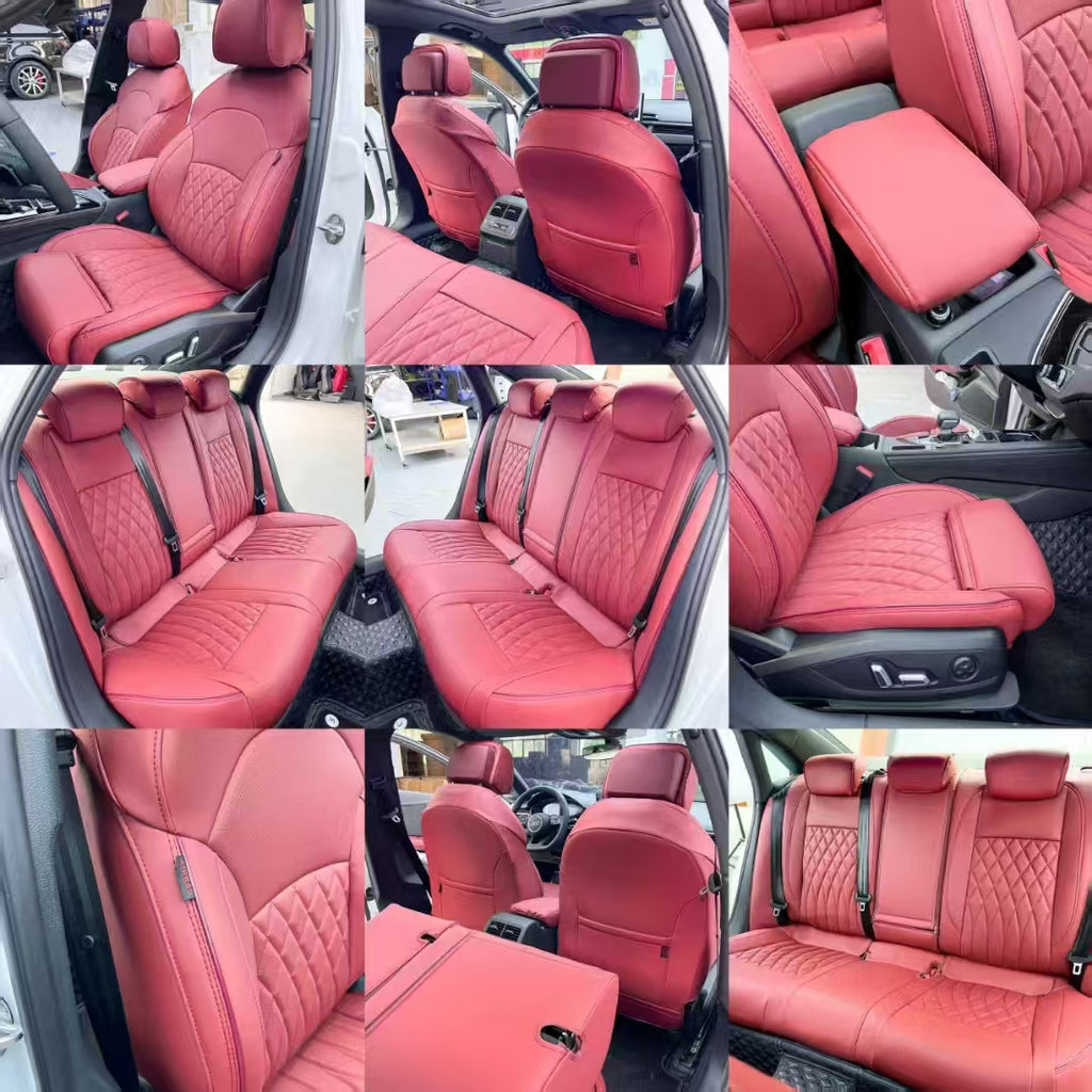 Custom Fit for Audi A4 A6 A3 Q5 Q7 TT A7 Q3 5 Seats Car Seat Covers