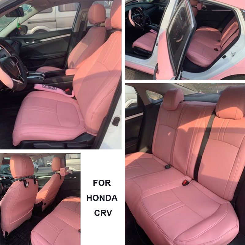 For 2023 2024 2025 2026 Honda CR-V Custom Seat Covers Premium Synthetic Leather