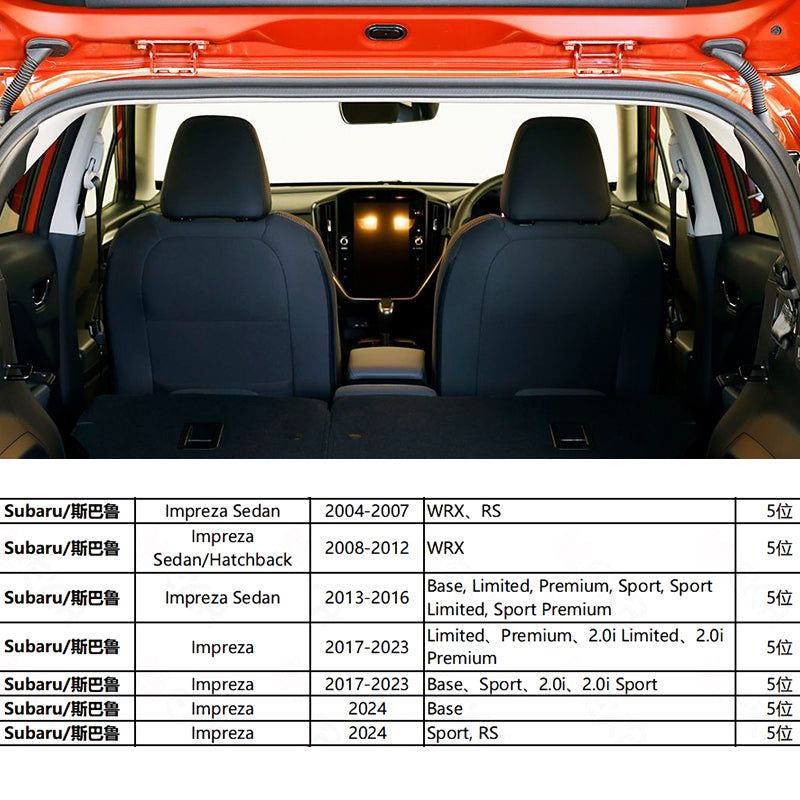 Custom Fit 2008-2026 Subaru Impreza Car Seat Covers