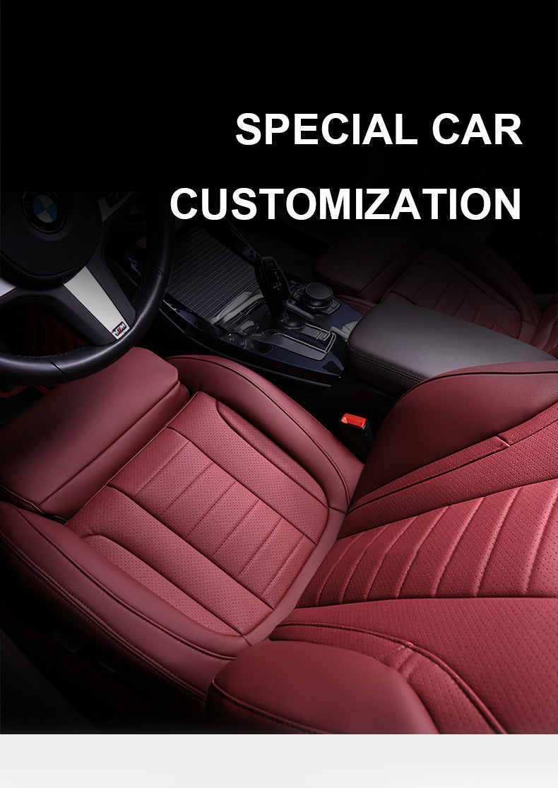 Custom Fit for Bmw Series X5 X3 X1 F30 F10 F20 G20 Car Seat Covers Premium Synthetic leather