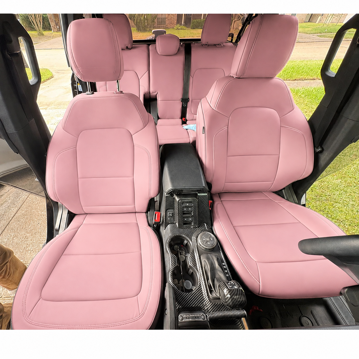 Custom Fit 2021-2026 Ford Bronco Car Seat Covers Premium Synthetic Leather
