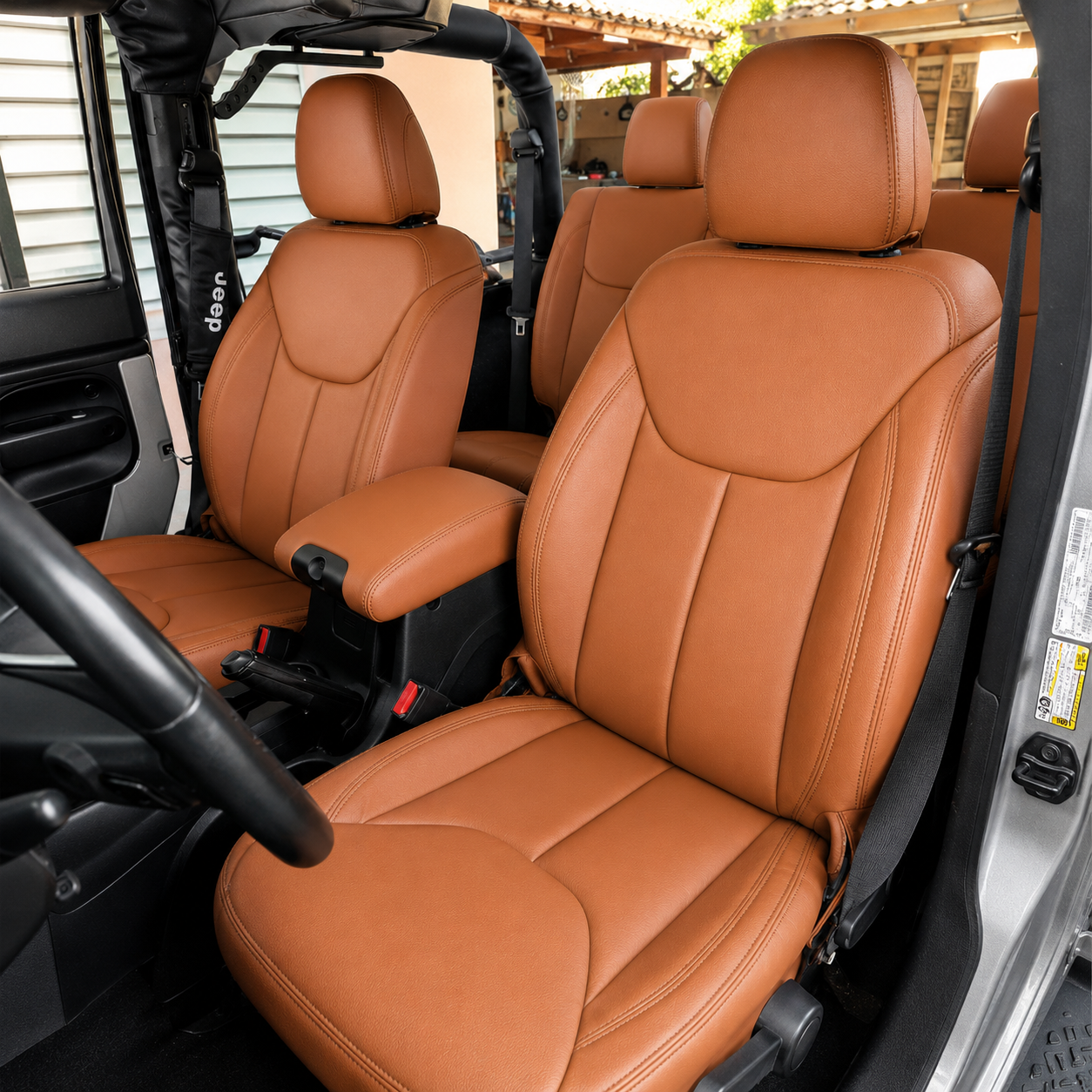 Custom Fit 2007-2026 Jeep Wrangler Car Seat Covers Premuim Synthetic Leather