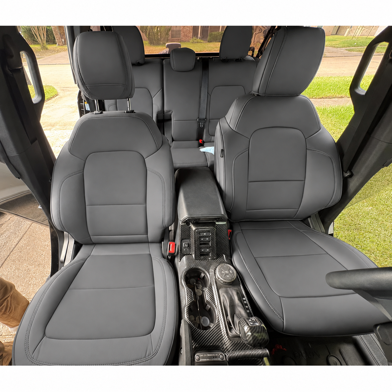Custom Fit 2021-2026 Ford Bronco Car Seat Covers Premium Synthetic Leather