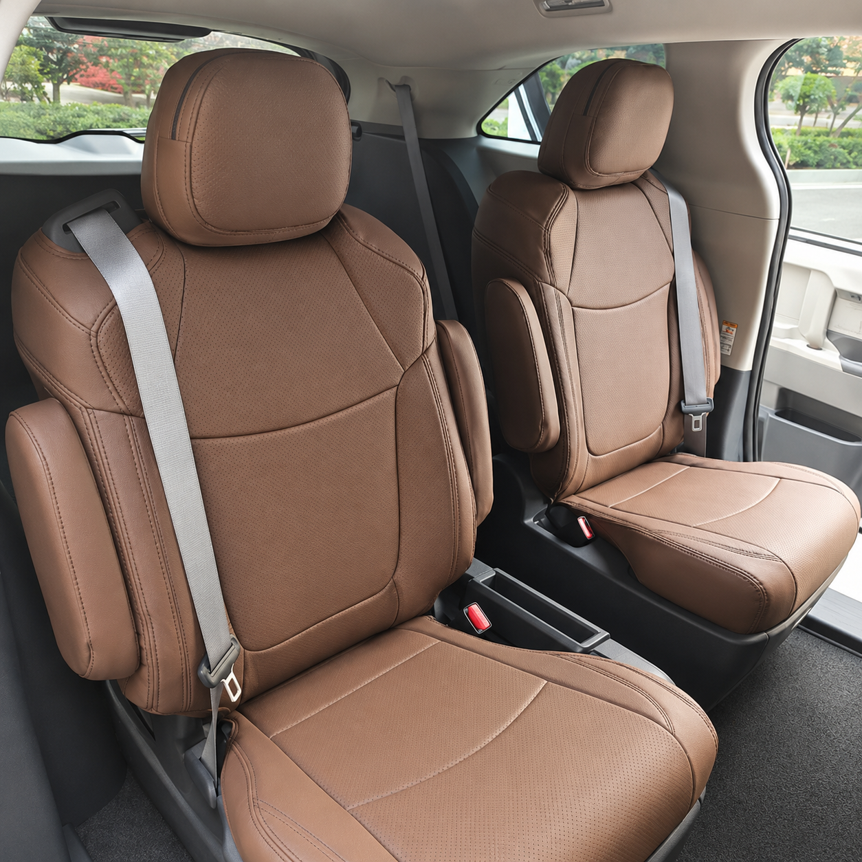 Custom Fit 2011-2026 Toyota Sienna Car Seat Covers Premium Synthetic Leather