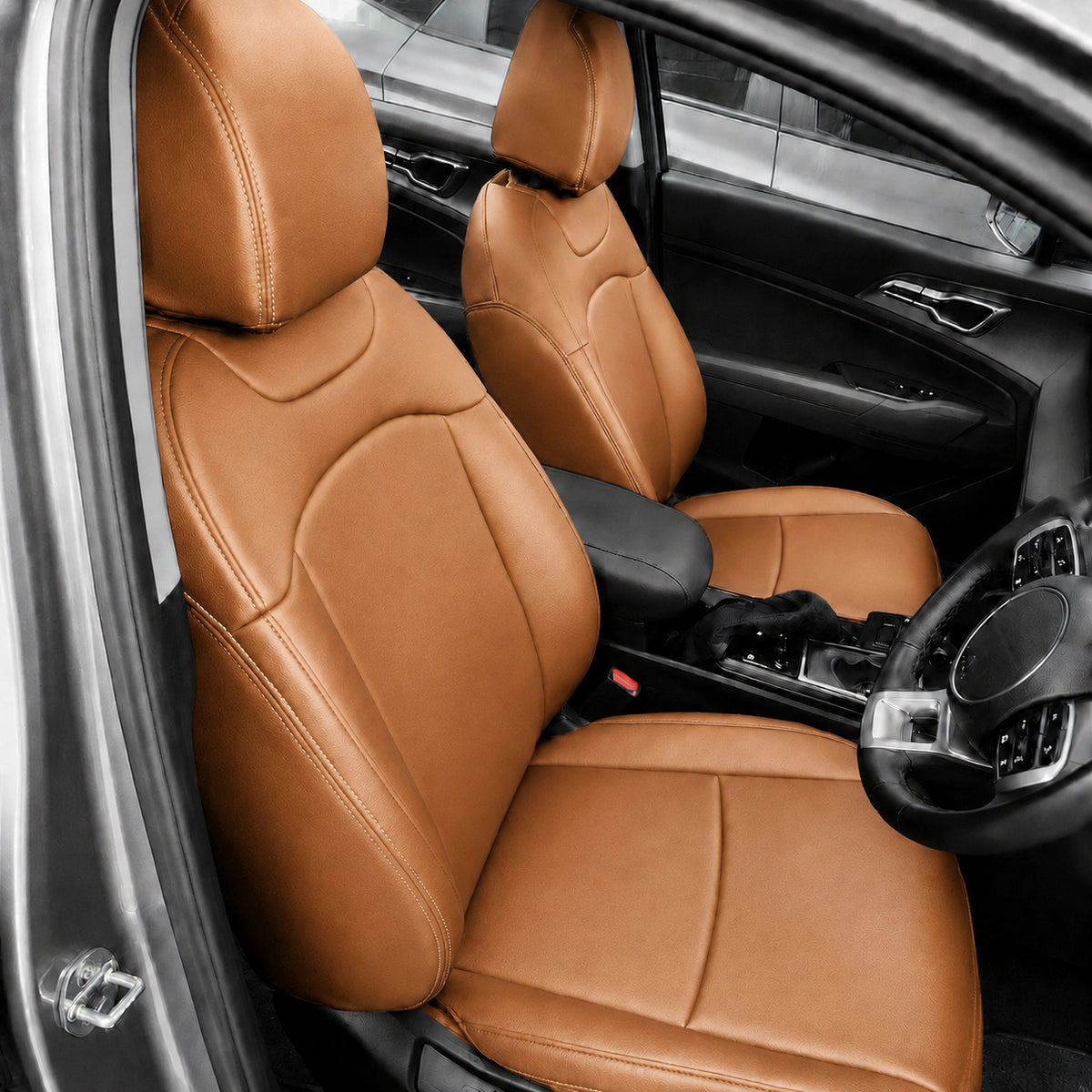Custom Fit 2012-2026 Kia Sportage Car Seat Covers Premuim Synthetic Leather