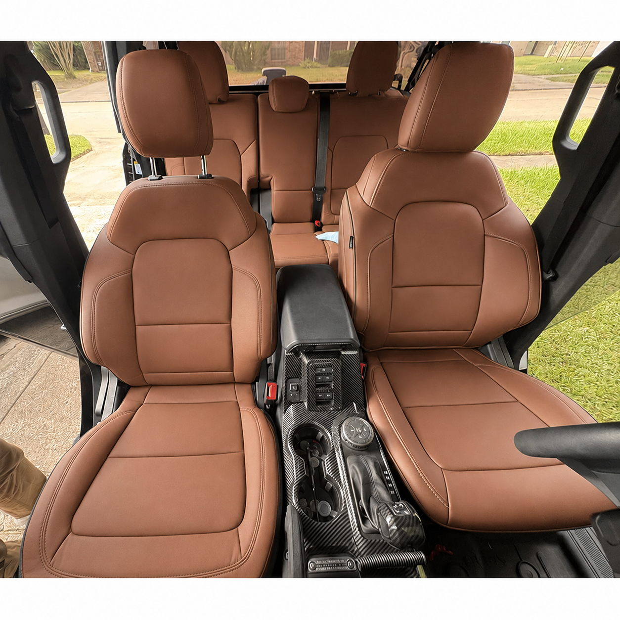 Custom Fit 2021-2026 Ford Bronco Car Seat Covers Premium Synthetic Leather