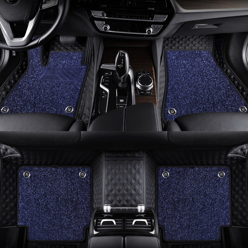 Custom Fit Car Floor Mat Double Layer Premium Synthetic leather