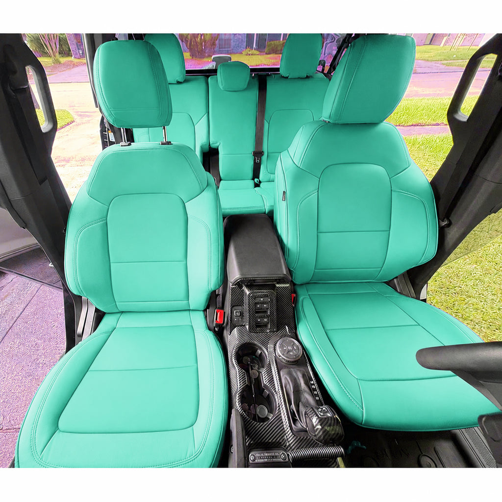 Custom Fit 2021-2026 Ford Bronco Car Seat Covers Premium Synthetic Leather