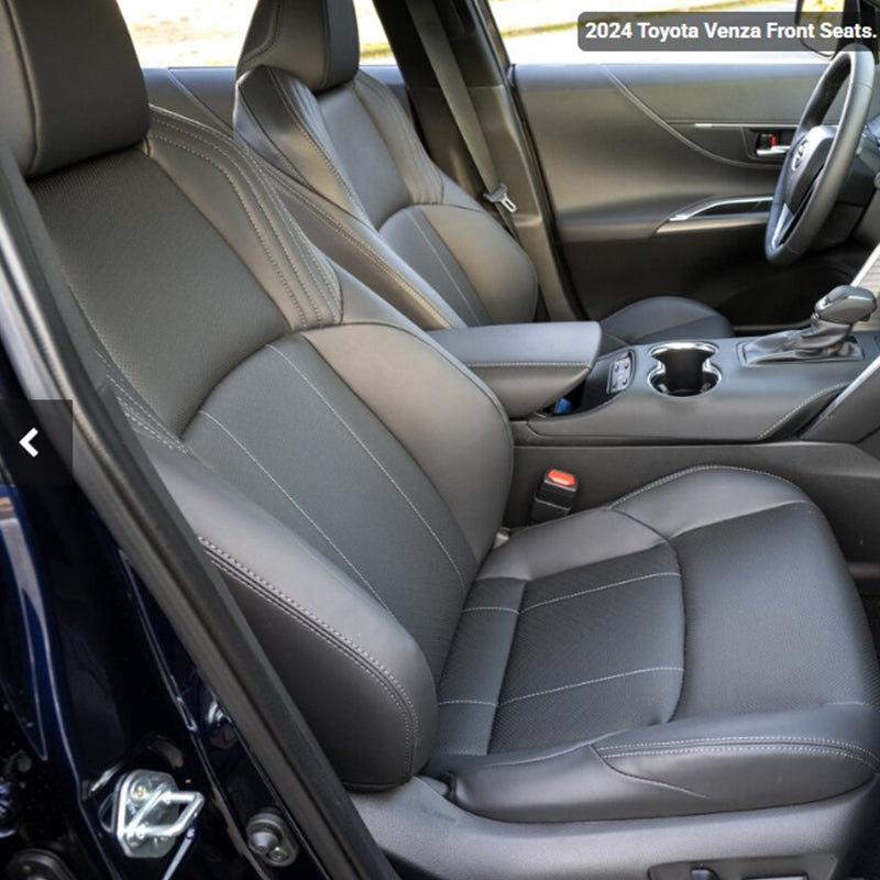 Custom Fit 2021-2024 Toyota Venza Car Seat Covers Premium Synthetic Leather